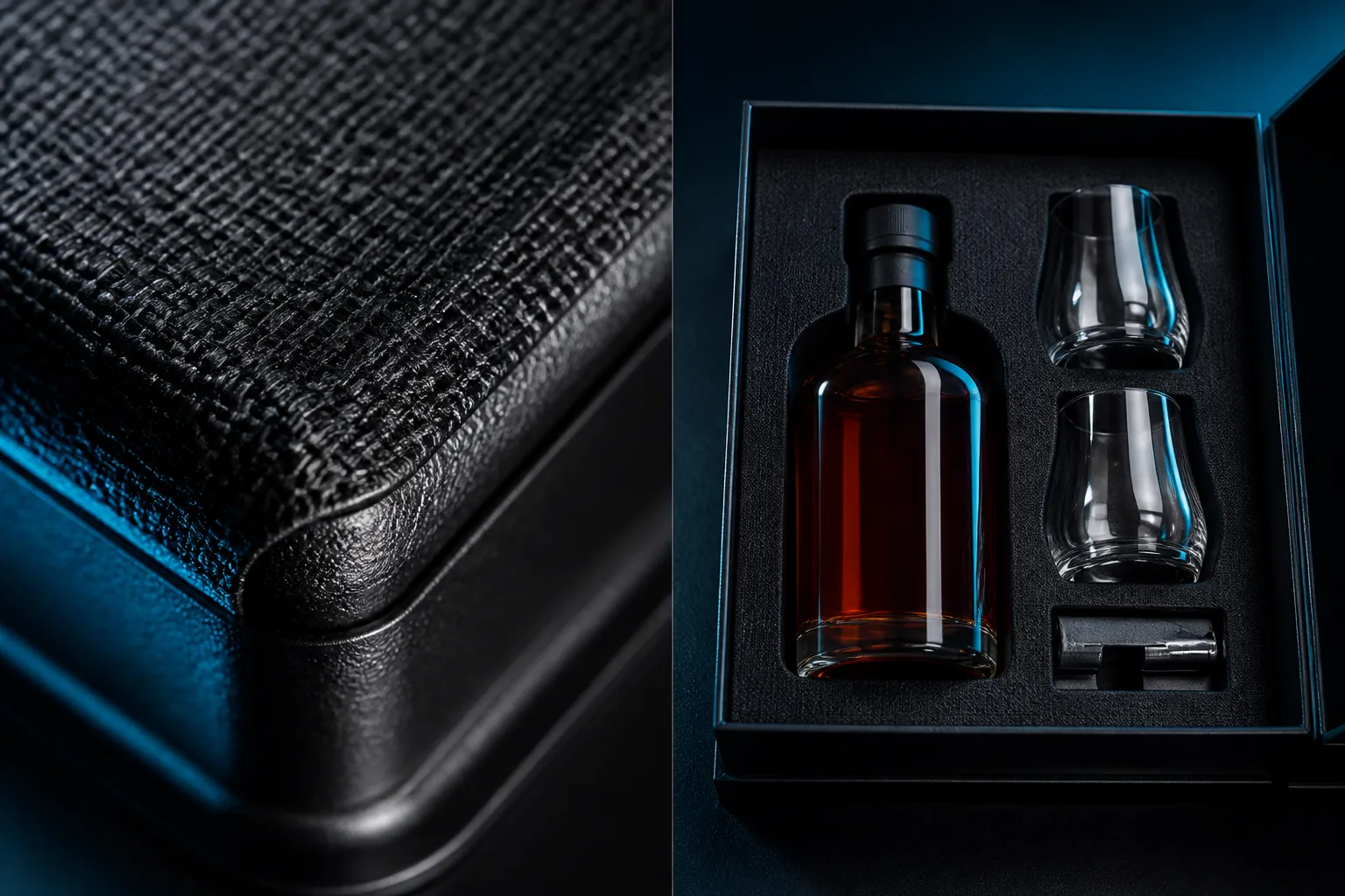 Fabric-laminated PVC liquor tray material detail