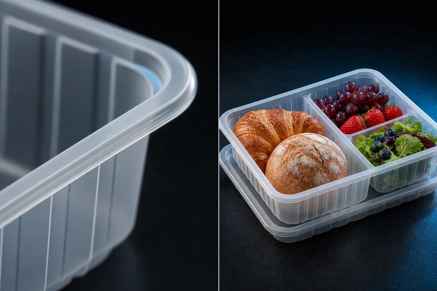PP food tray material detail