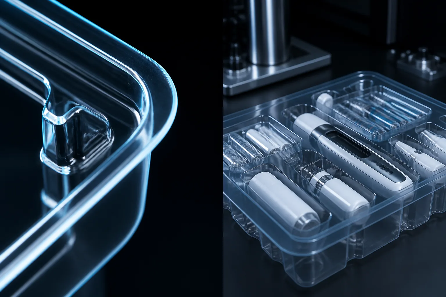 PETG medical tray material detail
